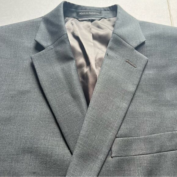 Lauren Ralph Lauren Men's Wool Sport Coat Solid Gray Size 42L - Picture 1 of 10